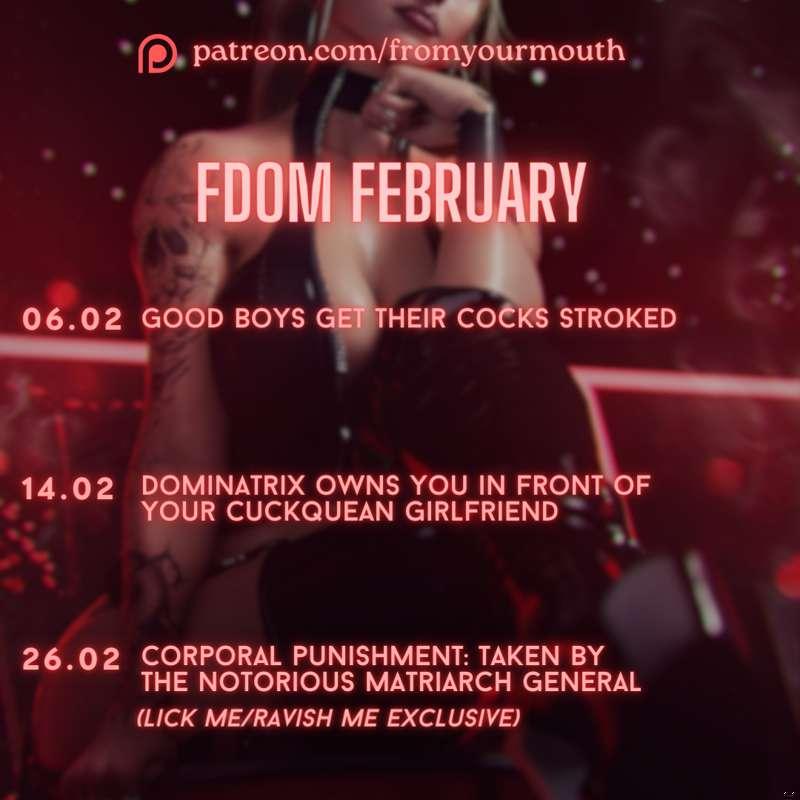 FYMdom February is almost here! 🔥