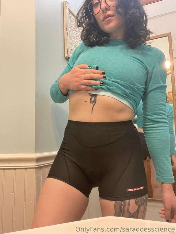 You literally cannot tell me anything in these bike shorts