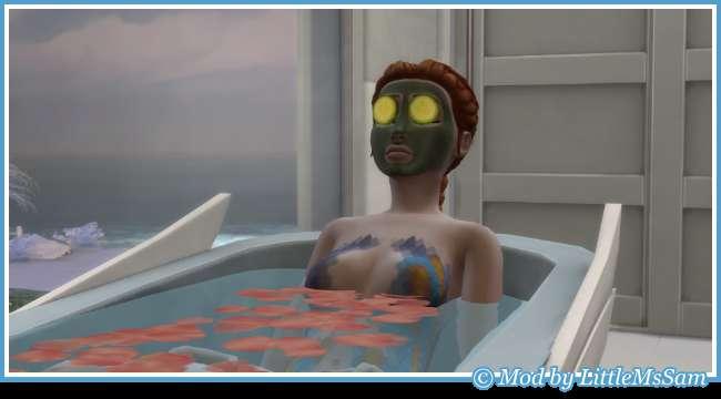 Mermaids can take Mud and Soak Bath