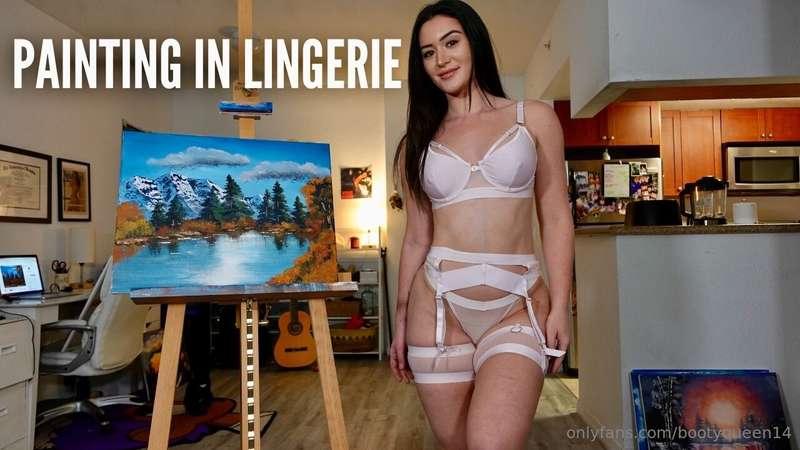 NEW painting in lingerie video! enjoyevery 19.99 tip gets th..