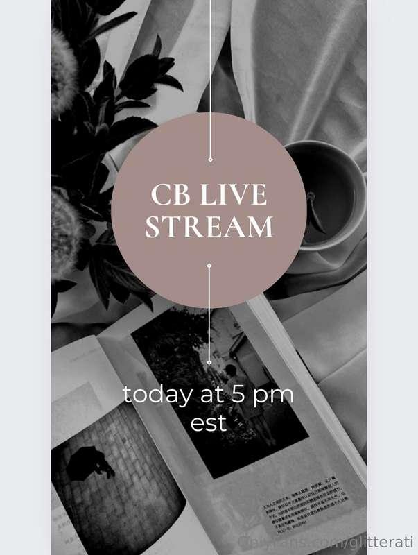 See you there! 🥳https://chaturbate.com/glitterati24/