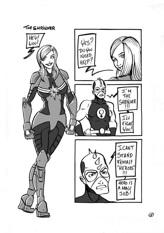 Captain Marvel Vs The Shrinker