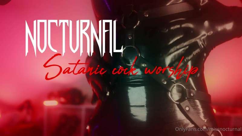 Yet another 4k clip is out! Satanic Cock Worship!