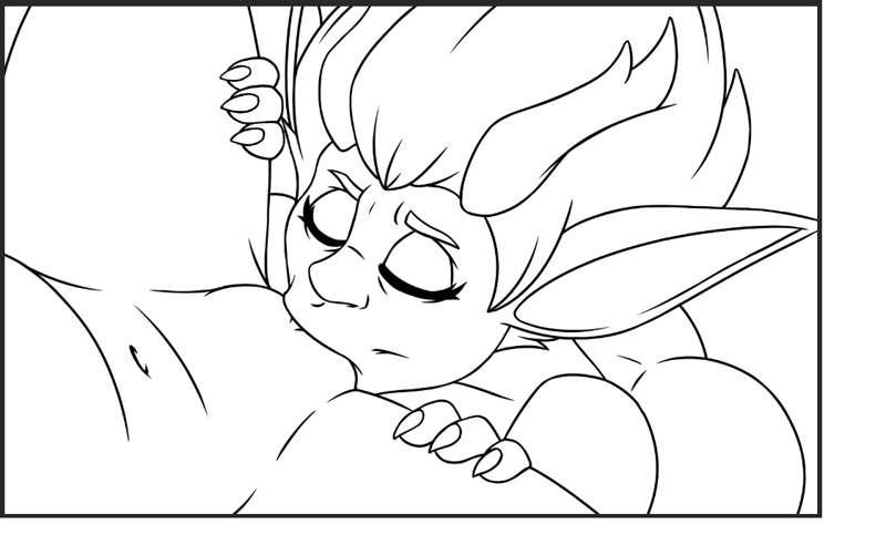 Brownie licking - keyframes