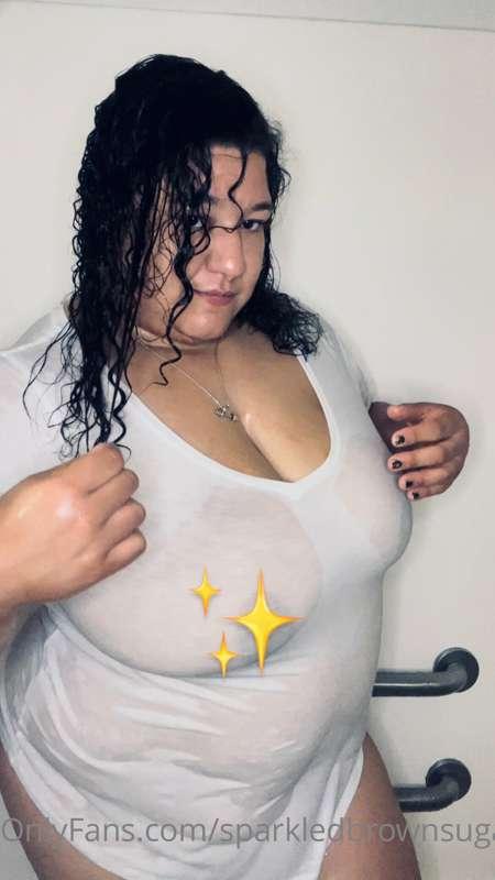 So I see why white T-shirt’s are fun to get wet ….