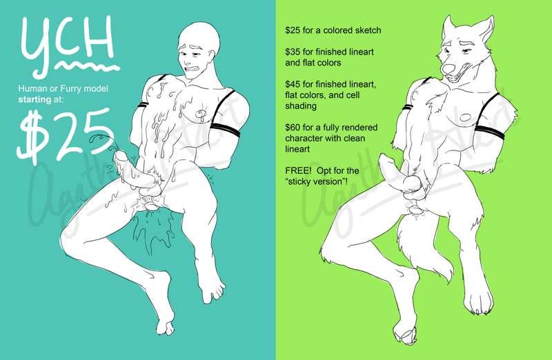  YCH - Bondage (Optional "Sticky Version")
