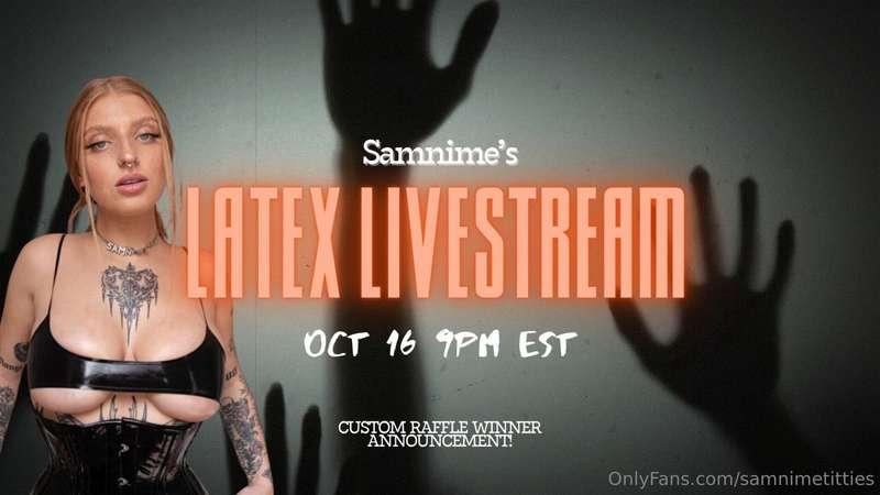 GOING LIVE THURSDAY AT 9PM EST!LATEX EDITION!💋 LATEX LIVE ME..