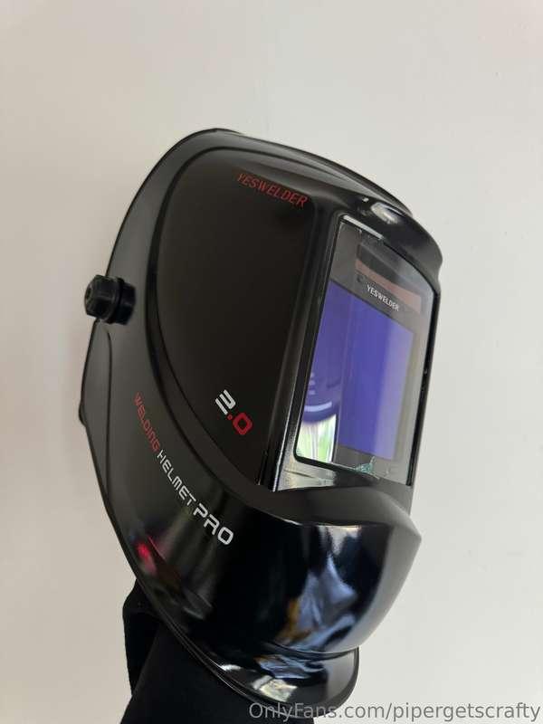 just got a new welding helmet 🥰