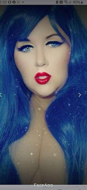 I love this blue wig, what do u think xx