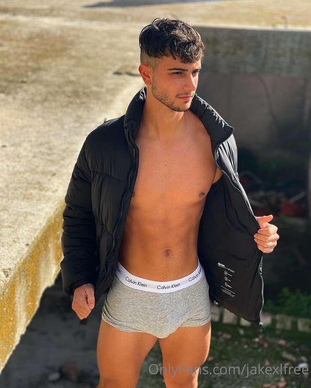 jacket + boxers is a good combo...right? 😂