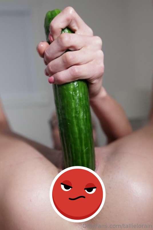 You wanna make a salad after I use my cucumber? 😈