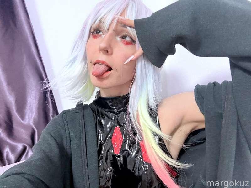 yesterday was kinda funny:
I posted the final pics of my Lucy nude set… and then a few hours later, I was literally dressed up as her again for a cosplay fest &gt;&lt;
I saw how much you loved the look, and it made me wanna show her off in real world too.

#fyp #cosplayer #cosplay #cosplaygirl #cyberpunk #lucy