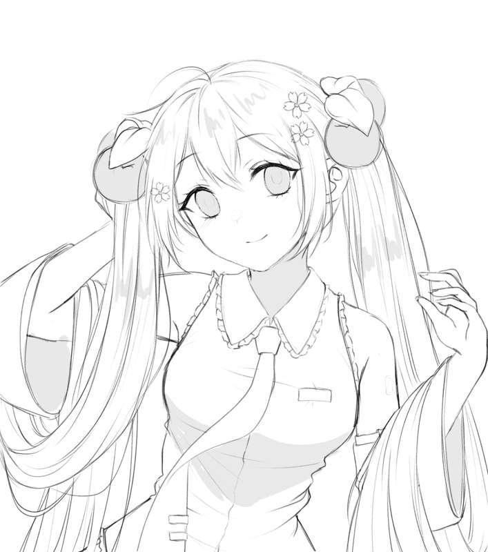 Hatsune miku WIP