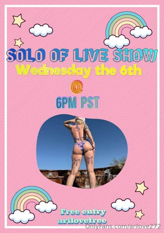 Live streaming today around 7pm pst and then again this Wedn..