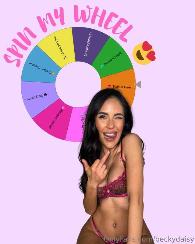 💋 SPIN THE WHEEL – FUN REWARDS! 💋Tip $10 to spin the wheel a..