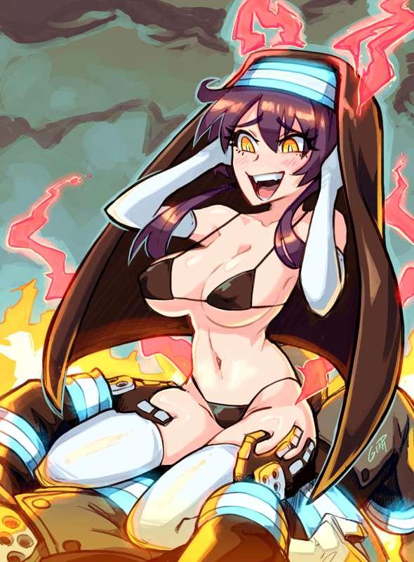 Tamaki on fire.