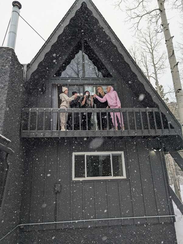 Balcony photos in the snow fall! 