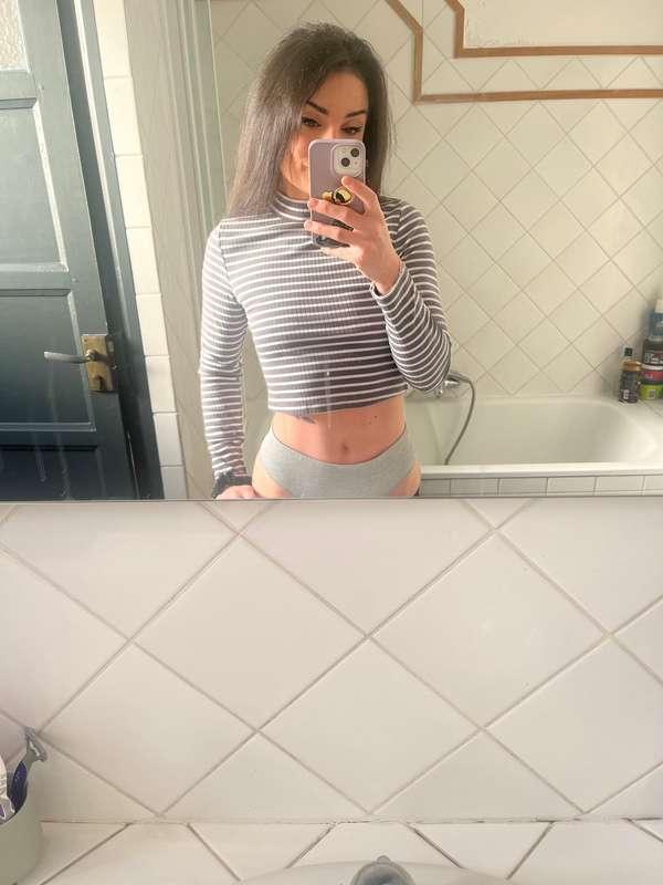 Juste avant que j’enfile le short ahah