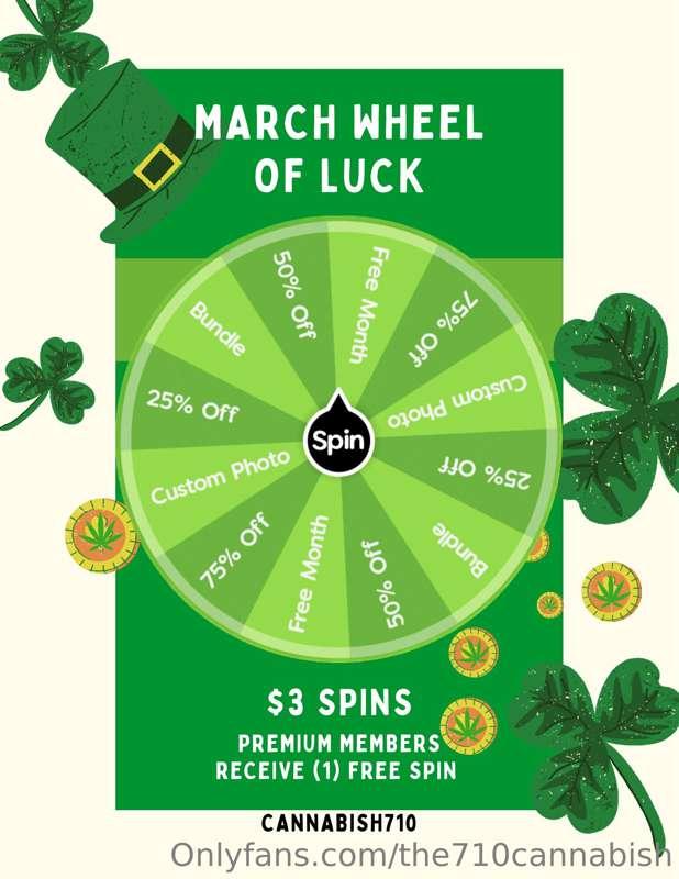 ☘️ Are you feeling lucky? ☘️

Tip this post or sub @cannabis..