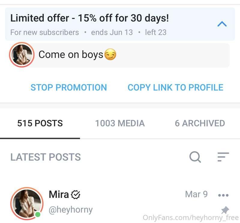 Special offer 15% OFF, only 23 spots left😉
@heyhorny