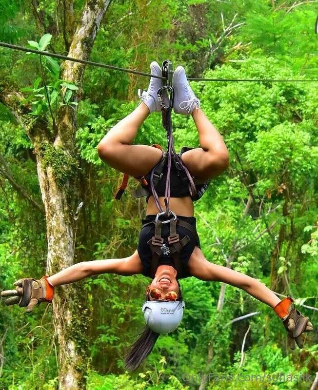 💋 Ziplining upside-down, adrenaline pumping… You up for an a..