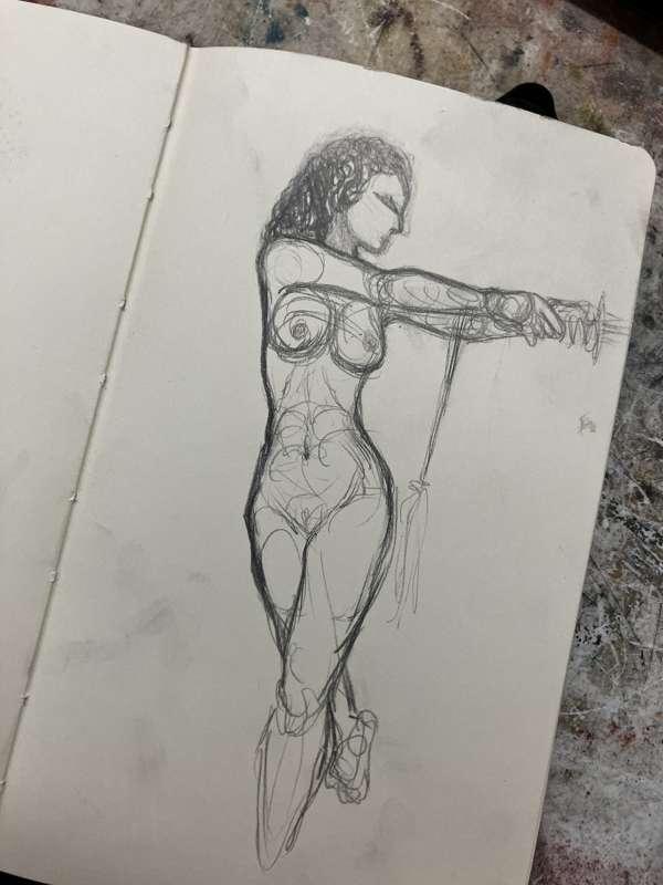 10 minute sketches from photo reference 