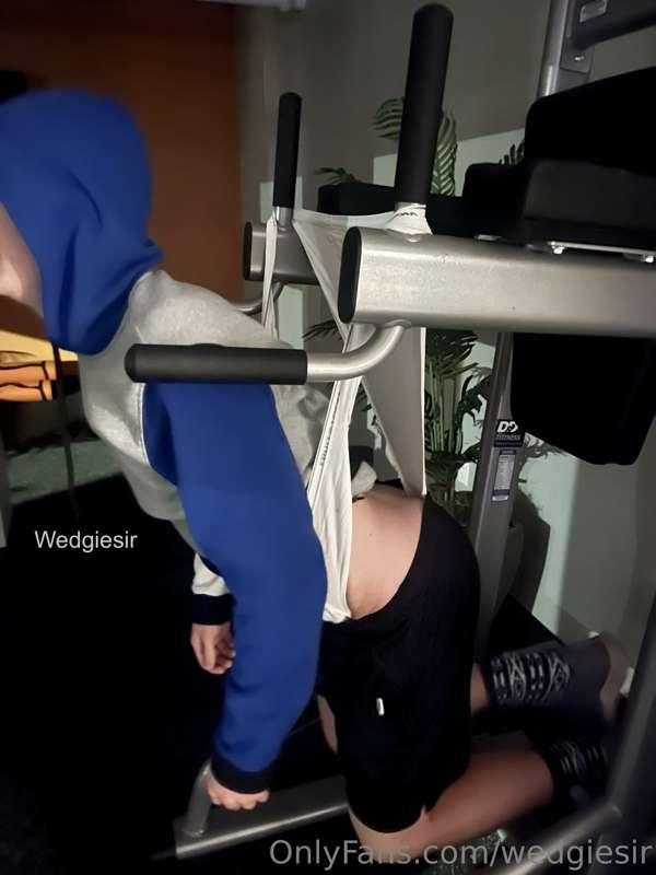 Wedgie Story Time (in a public gym)

I was in bed, laying ne..