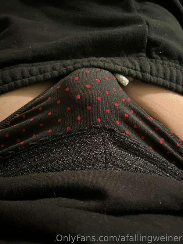 Todays pantie pick black with polka dots also bought a few f..