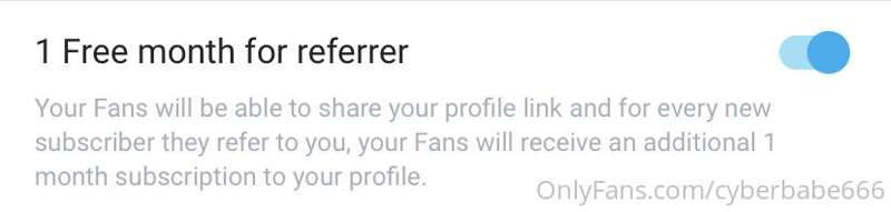 Just in case you didn't know, if you refer anybody by sharin..