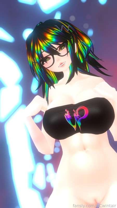 🤩SOLO CONTENT🤩
A combination of short hair and long hair form~ Now with futa cock!

#Fyp #solo #pic #futa #bigtits #nerdy