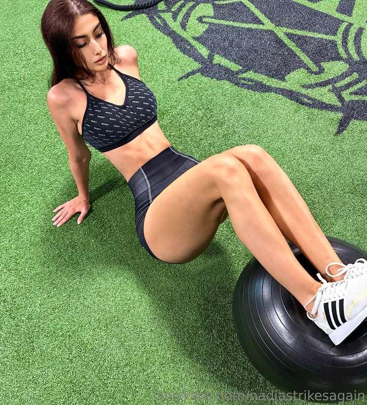 Kicking this day up a notch with these hamstring curls with ..