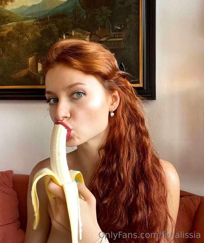A banana is the only fruit that eating it can turn you on 😏👅..