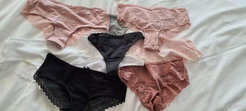 Yesterday I bought a bunch of undies to wear then send to yo..