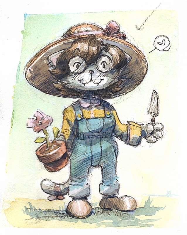 Watercolor/Sketch dump for April