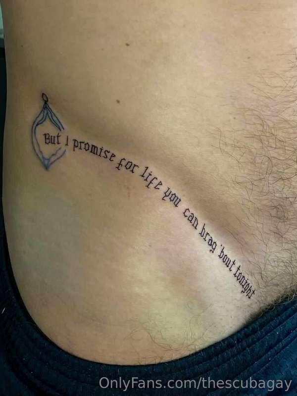 Here’s a pic of the new tattoo! I won’t go into a ton of det..