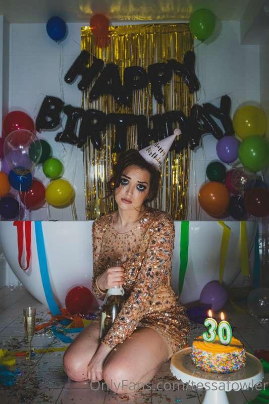 the tears are fake, the tits are real, life's good. 
Happy B..