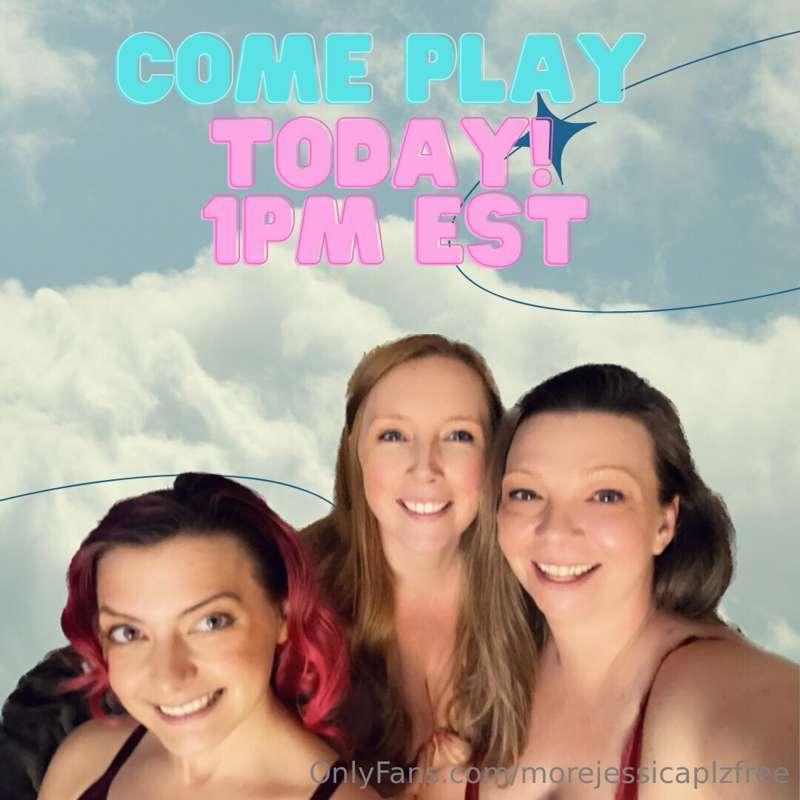 Come play with @RubyRainier & Christina Cassidy today at 1PM..