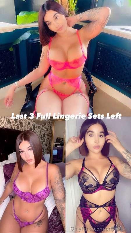 Last 3 Full Lingerie Sets Left 😈🤯$40 each + FREE P&P to UK +..