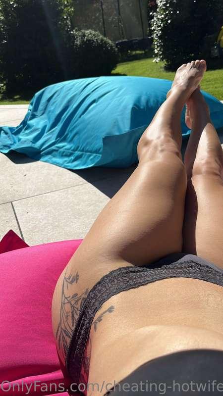 Enjoying the sun whilst it’s out