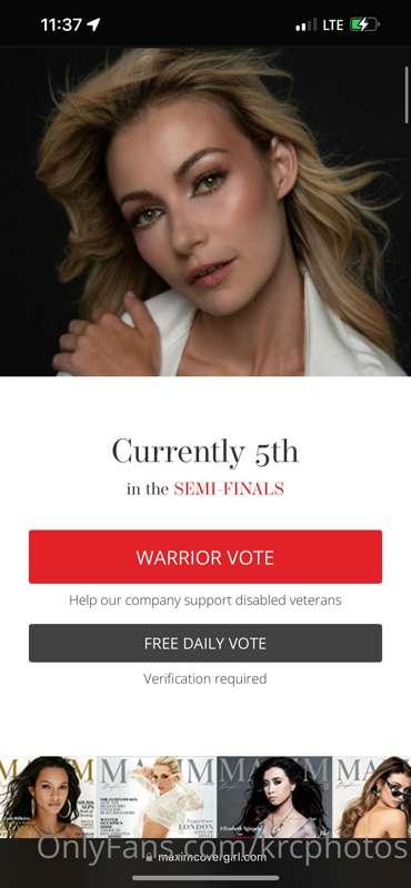 obv need to get back into first !!! Please vote ! https://ma..