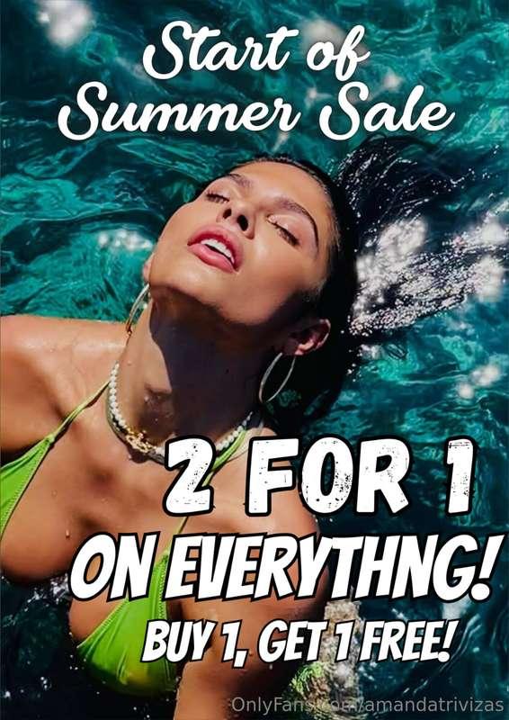🚨 Last day to get in on my 2 for 1 Start of Summer Sale! 🥵 B..