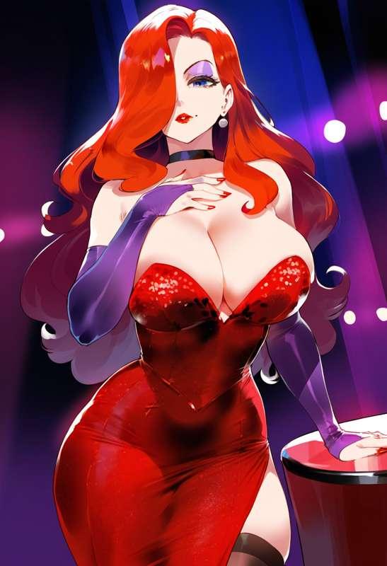 Jessica Rabbit set.