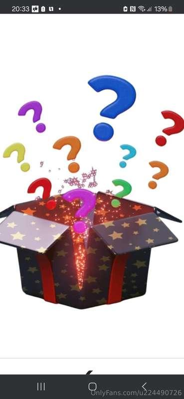 U know u want to play my mystery box. Just $3 a go and I'll ..