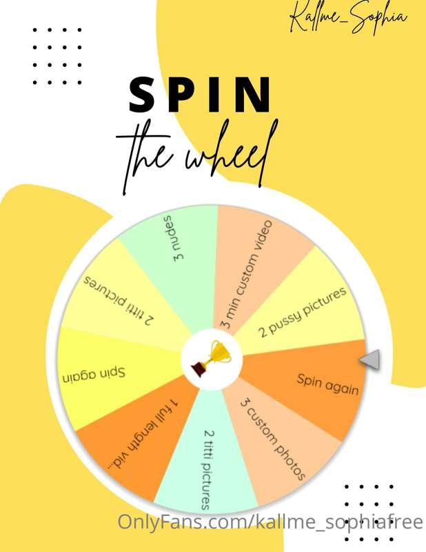 SPIN THE WEEL!

Join me in a fun game and be guaranteed to g..
