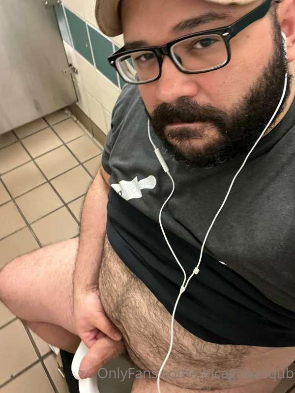 While waiting at work for a delivery, I was feeling frisky.