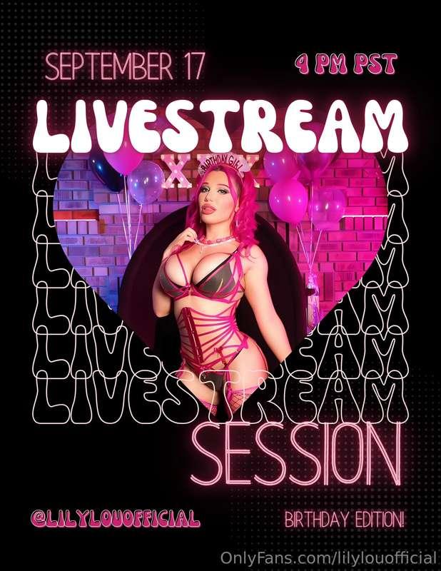 Who's ready to see me unwrap all my birthday presents live t..
