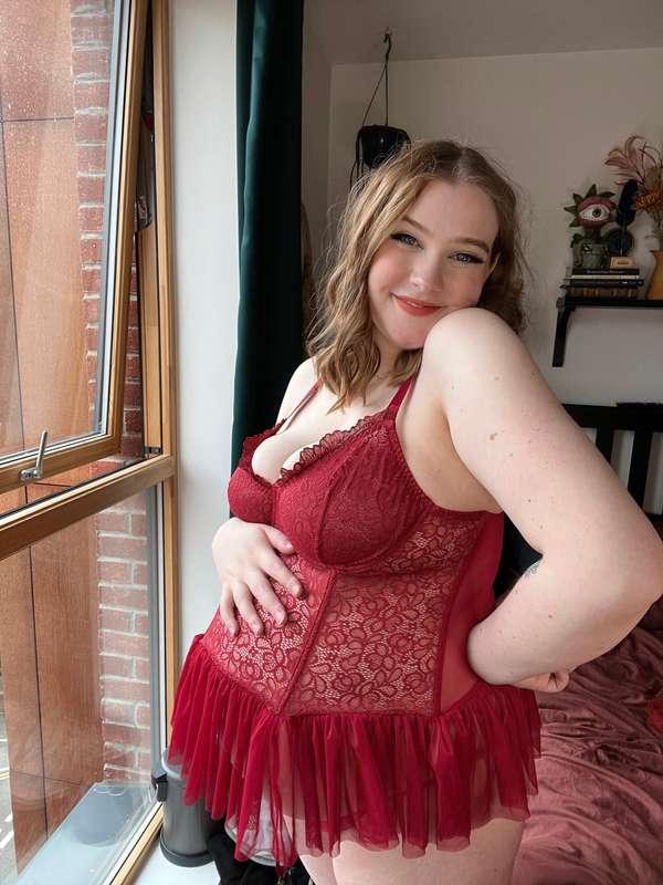 I don't think this lingerie was meant for pregnant bellies