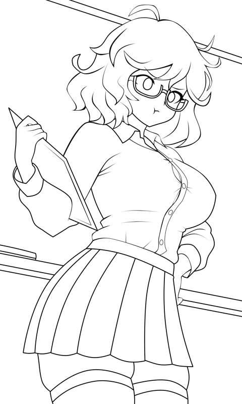Teacher Clover WIP and lines