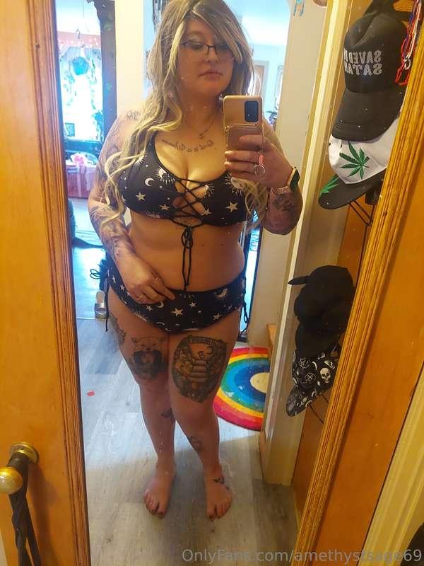 New bathing suit... message me for a video of me taking it o..