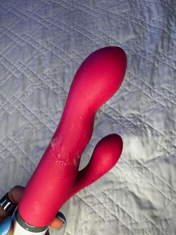 I was so creamy after cumming in a video call, so I decided ..